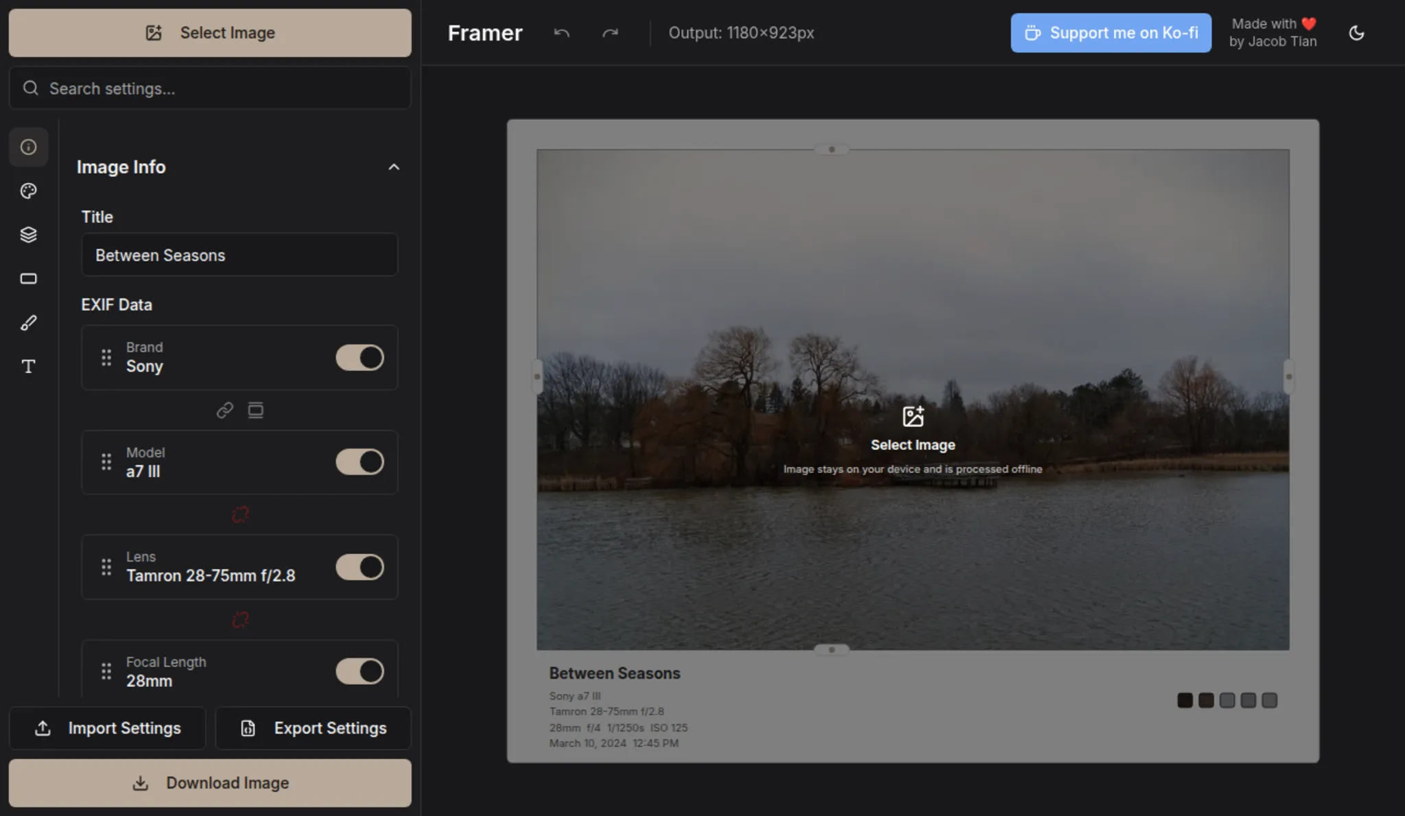 Framer preview dark